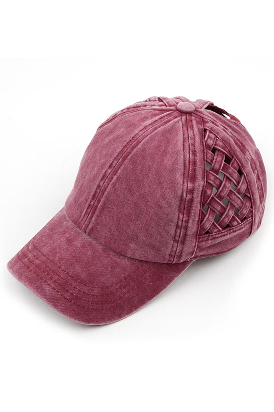 Berry C.C WEAVON BASKET CRISS-CROSS PONYCAP is a stylish and functional accessory for any outfit. Made with high-quality materials, this cap features a unique criss-cross design, providing both style and comfort. Stay protected from the sun while looking your best with this trendy ponycap.