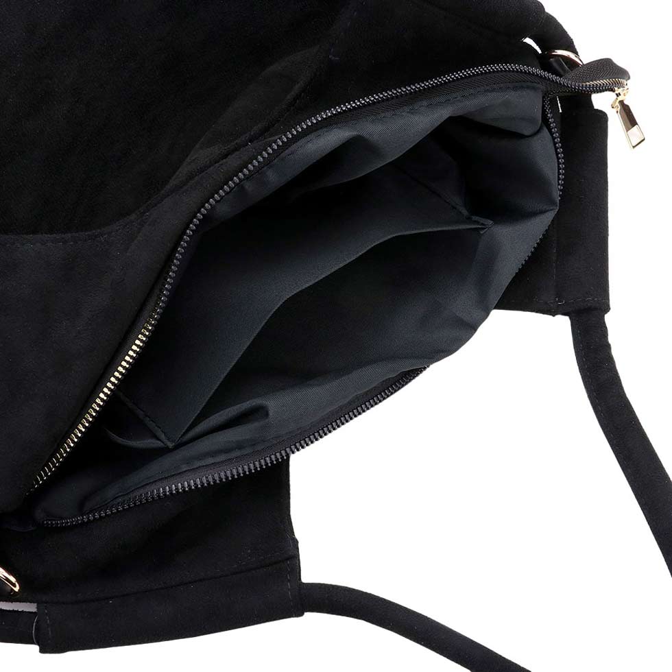 Black 2Pcs Bling Shoulder Bag and Mini Pouch Bag Set, this shoulder bag and mini pouch bag set is versatile enough for wearing through the week, simple and leisurely, elegant and fashionable, suitable for women of all ages, and ultra-lightweight to carry around all day. The interior has enough capacity for keys, phones, cards, sunglasses, purses, lipsticks, books, and water bottles. This bling shoulder bag and mini pouch bag set can hold up all your daily necessities.