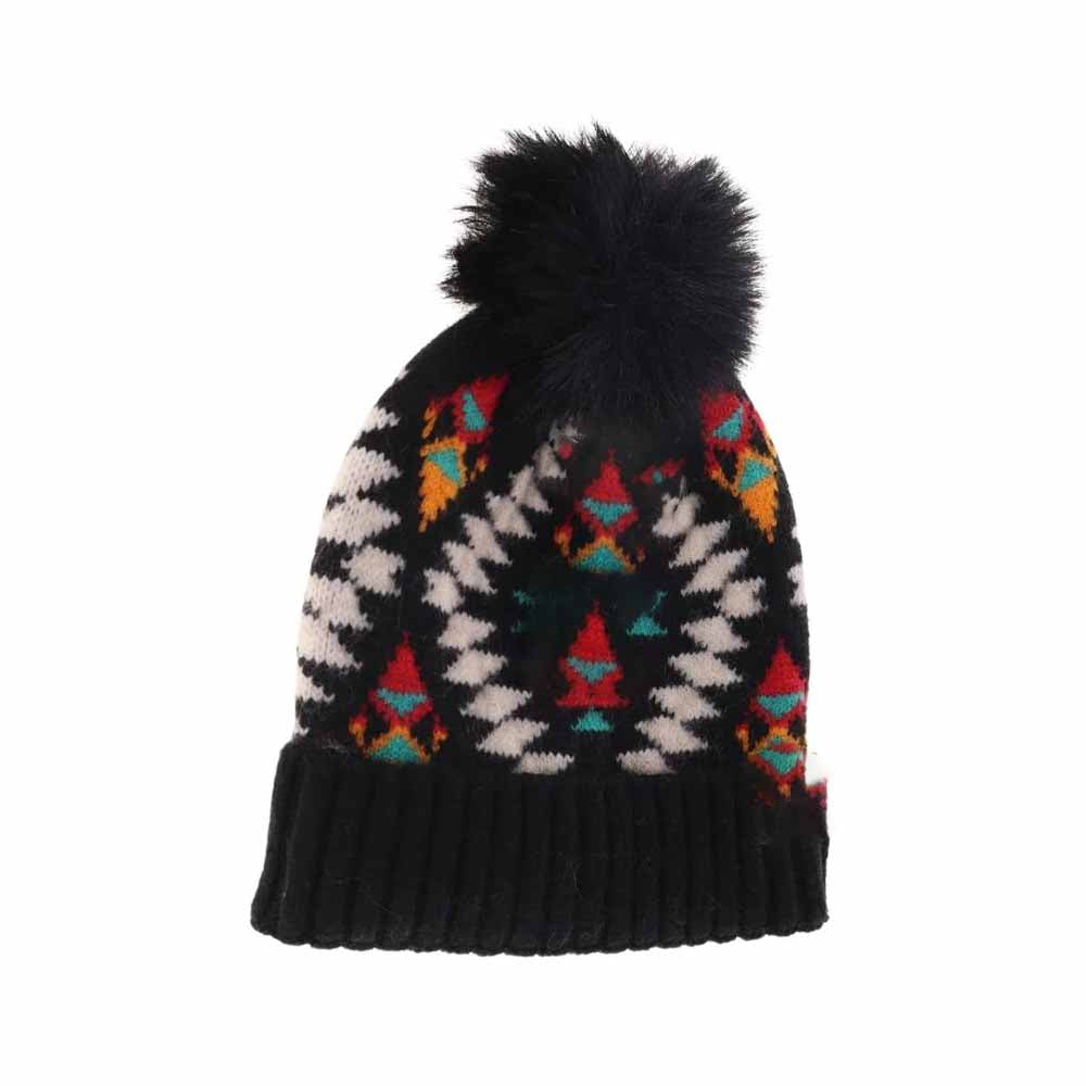 Black BABY Aztec Patterned Faux Fur Pom C.C Beanie combines stylish tribal-inspired design with cozy warmth, perfect for keeping little ones comfortable during chilly days. Crafted with soft faux fur pom-pom detailing and a snug fit, this beanie offers both fashion and function, protecting delicate heads while adding a trendy touch to any cold-weather outfit. Durable and easy to wear, it’s an expert choice for practical and fashionable baby winter accessories.