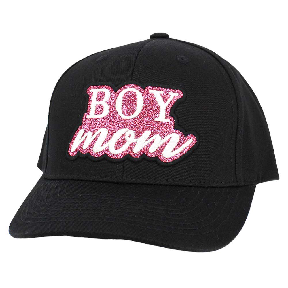 Black Boy Mom Message Baseball Cap, is made with comfortable cotton fabric and features an adjustable snap closure for a perfect fit. The embroidered message is sure to make any mom feel proud. Show your support for your little guy with this! Make a lovely gift to your newly mothered friends and family members.