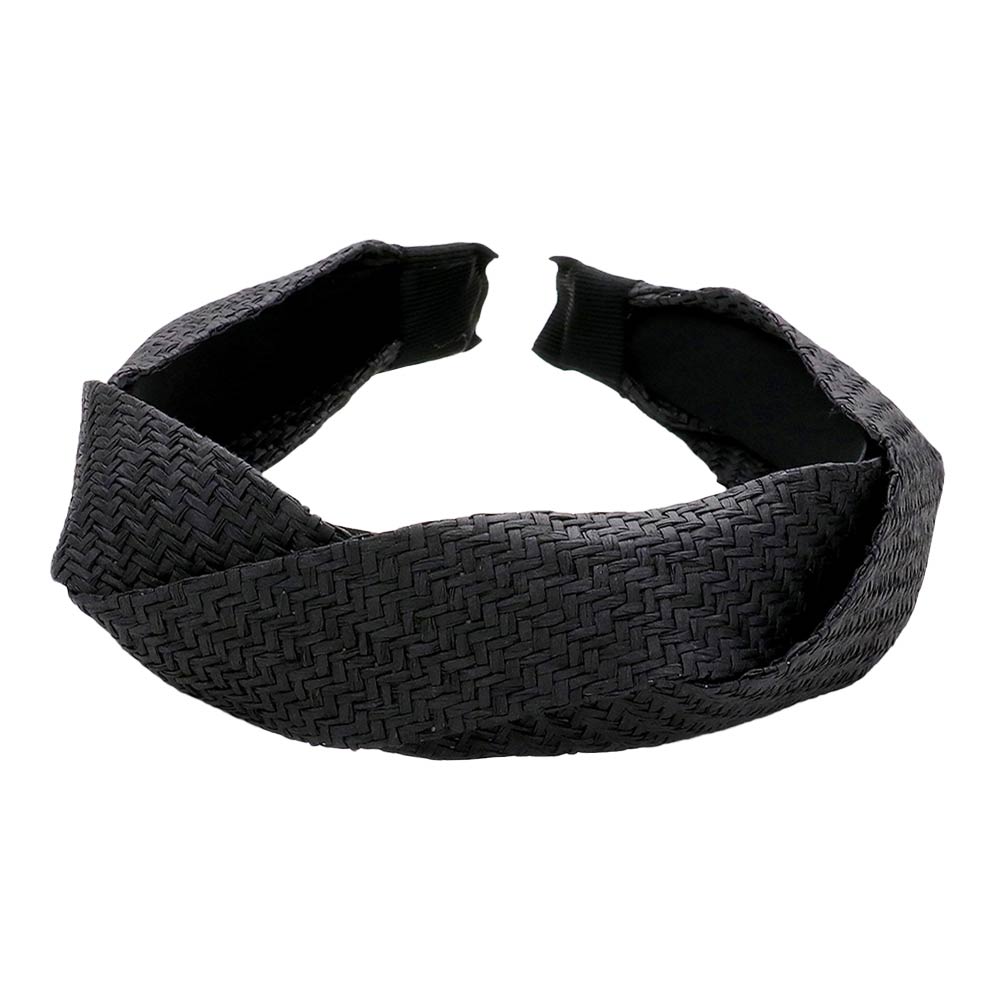 Black Braided Straw Headband, create a beautiful look while perfectly matching your color with the easy-to-use braided straw headband. These are beautifully designed to put on a pop of color and complete your ensemble. Perfect for everyday wear, outdoor festivals, and more. Awesome gift idea for your loved one or yourself.