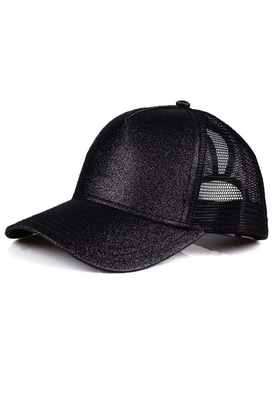 Black C.C BASEBALL PONYCAP is a must-have accessory for any baseball fan. Made with high-quality materials, this cap offers both style and functionality. Featuring a ponytail holder, it allows for easy and comfortable wear while keeping your hair in place. Elevate your game day look with the C.C BASEBALL PONYCAP.