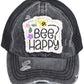 Black C.C BEE HAPPY PATCH VINTAGE PONY CAP is a must-have for any fashion enthusiast. With its vintage pony design and unique patch detailing, it is sure to make a statement. Made with high-quality materials, it offers both style and comfort. Perfect for adding a touch of retro charm to any outfit.
