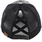 Black C.C BEE HAPPY PATCH VINTAGE PONY CAP is a must-have for any fashion enthusiast. With its vintage pony design and unique patch detailing, it is sure to make a statement. Made with high-quality materials, it offers both style and comfort. Perfect for adding a touch of retro charm to any outfit.