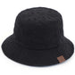 C.C EMBROIDERED FLORAL COTTON EYELET HAT