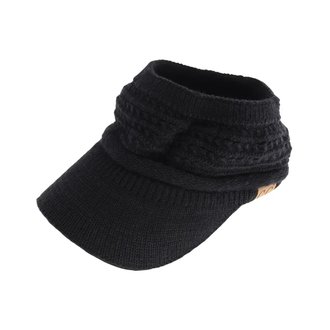 C.C Knitted Visor hat