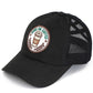 Black C.C RUNS ON COFFEE PATCH CRISS CROSS PONY CAP combines fashion with function, featuring a unique criss-cross design and a playful "Runs on Coffee" patch. Made with high-quality materials, this cap is perfect for those who want to show off their love for coffee while staying stylish and comfortable.