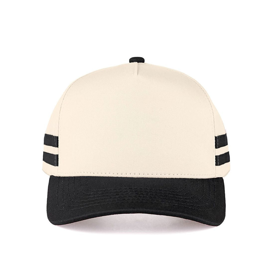 Black CC Beanie Pinstripe Plain Two-Tone Trucker Hat Baseball Cap features a clean pinstripe pattern combined with a stylish two-tone design for a modern, sporty look. Designed in a classic trucker silhouette, it offers breathable comfort and an adjustable fit for everyday wear.