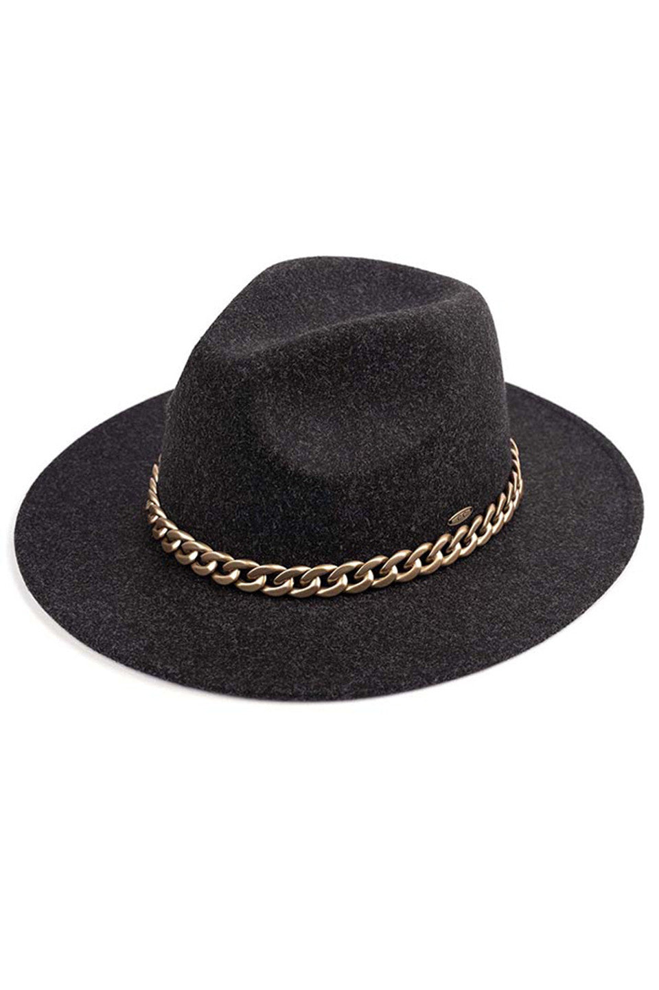 Black C.C Vegan Felt Heathercolor Panama hat exemplifies sustainable luxury with its premium cruelty-free construction. The distinctive heathered coloration creates subtle depth, while the classic Panama silhouette delivers timeless sophistication. Meticulously crafted for structural integrity and comfort, this ethical accessory seamlessly transitions between casual and formal occasions while maintaining its refined aesthetic. 