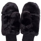 Black CC Faux Fur Mittens With Shepherd Lining, are a smart, eye-catching, and attractive addition to your outfit. These trendy gloves keep you absolutely warm and toasty in the winter and cold weather outside. Accessorize the fun way with these gloves. It's the autumnal touch you need to finish your outfit in style. A pair of these gloves will be a nice gift for your family, friends, anyone you love, and even yourself.