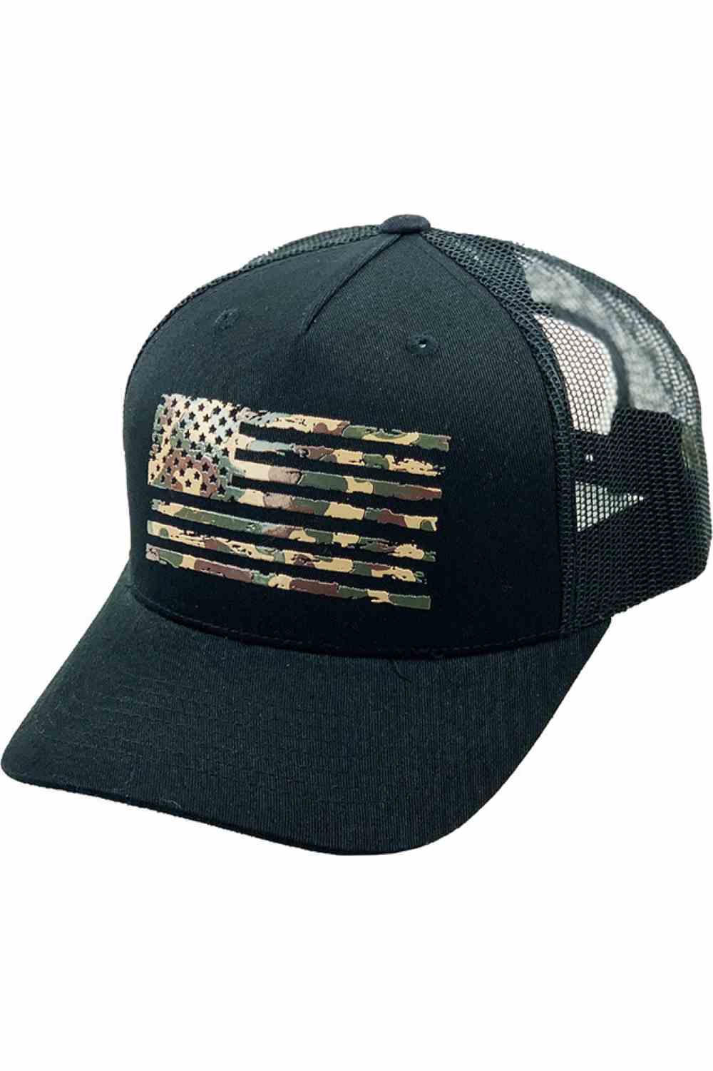 Black Camo Make a statement with the Flag Flat UV Print American Flag baseball cap, designed with a sleek flat-print flag detail and a classic casual fit. Comfortable and adjustable for everyday wear, this versatile cap is perfect for outdoor activities, travel, or relaxed weekend style.