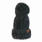 Chunky Knit Yarn Pom C.C Beanie