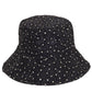 Black Daisy Pattern Embroidered Bucket Hat combines technical craftsmanship with seasonal style. The precision-stitched daisy motif creates visual texture while the structured bucket silhouette provides optimal sun protection with a 2.5-inch brim. Constructed from premium cotton blend fabric for breathability and shape retention. Features an interior moisture-wicking band and adjustable fit system for all-day comfort during outdoor activities. 