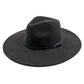 Black Faux Leather Band Solid Panama Hat is a stylish and versatile accessory. Crafted with high-quality materials, it features a faux leather band that adds a touch of sophistication to the classic Panama hat design. With its lightweight and breathable construction, this hat is perfect for any occasion, providing both style and comfort. Elevate your wardrobe with this timeless piece.