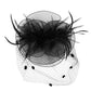 Black Feather Mesh Flower Fascinator Headband, will take your outfit to the next level. Crafted with intricate mesh flowers, this accessory is perfect for adding a touch of elegance to your look. The feather detailing provides a unique texture, making it a piece of statement. Perfect for any occasion or as an exquisite gift.