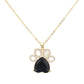 Black Show your love for animals with this stylish Glittered Heart Pointed Paw Pendant Necklace. Crafted from quality materials, the pendant features a glittered heart and pointed paw, for an eye-catching look. Wear it solo or as part of a layered look for a stunning statement. Ideal gift item for the animal lovers.