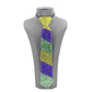 Black-Green-Purple-Yellow-Mardi Gras Bling Neck Tie Necklace is the perfect accessory for any festive occasion. Made with high-quality materials, it adds a touch of elegance and sparkle to any outfit. The unique neck tie design makes it a versatile piece that can be worn as a necklace or a statement choker. Celebrate in style with this must-have accessory. 