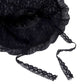 Black Leaf Detailed Chin Tie Lace Sun Hat, this sun hat helps shield your face, neck, and shoulders from sunlight, and harmful ultraviolet rays and prevents sunburn in summer. This chin tie lace sun hat perfect summer, beach accessory. Perfect gifts for Christmas, holidays, Valentine’s Day, or any meaningful occasion.