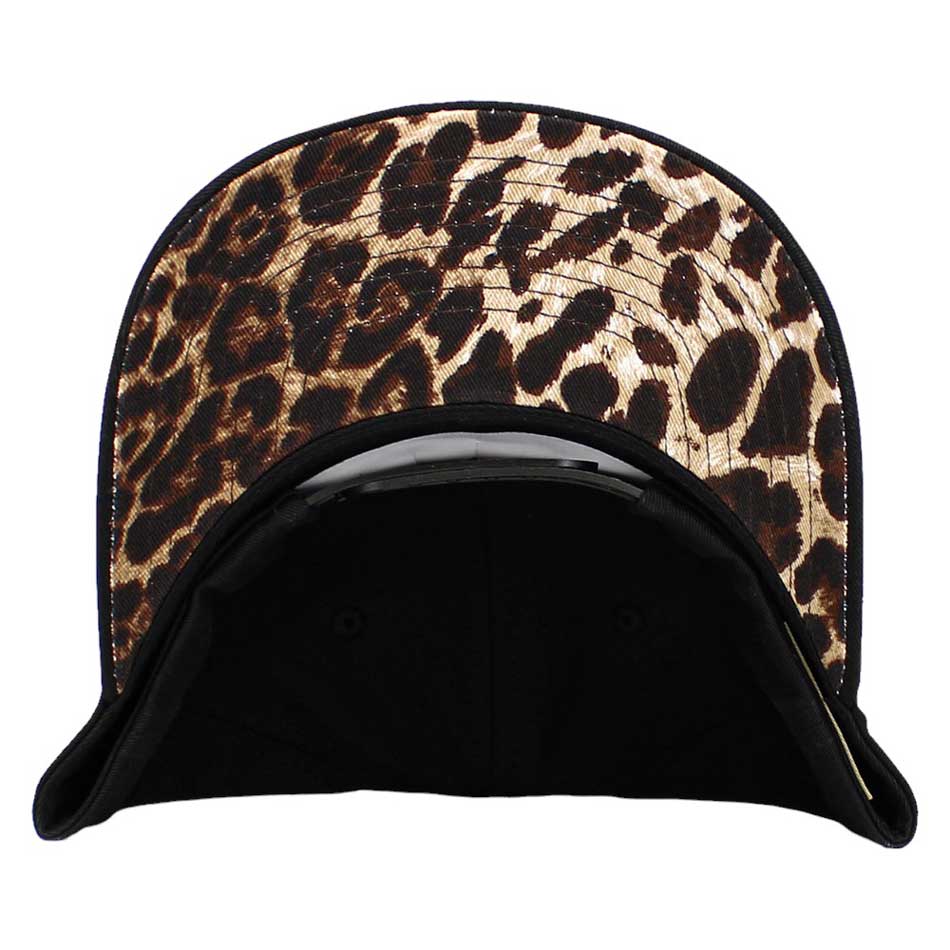 Black Leopard Heart Front Baseball Cap, adds a unique and stylish touch to any outfit. This eye-catching cap features a leopard heart-shaped design at the front, perfect for casual or formal occasions. Crafted with high-quality material for a comfortable fit. Get your unique look today.