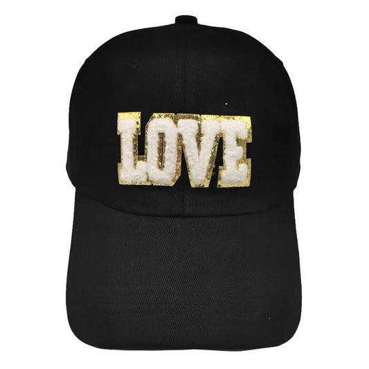 Black Love Message Baseball Cap, this stylish cap is made from lightweight yet durable fabric for all-day comfort. Its adjustable closure ensures the perfect fit and the classic six-panel design with breathable eyelets keeps you feeling cool. Celebrate your love with this stylish cap!