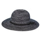 Black Mixed Braid Packable Sun Hat with Suede Band is the perfect accessory for any sunny day. Made with a mix of braided materials, it is lightweight, comfortable, and stylish. The addition of a suede band adds a touch of sophistication. Stay protected from the sun while looking chic with this packable sun hat.