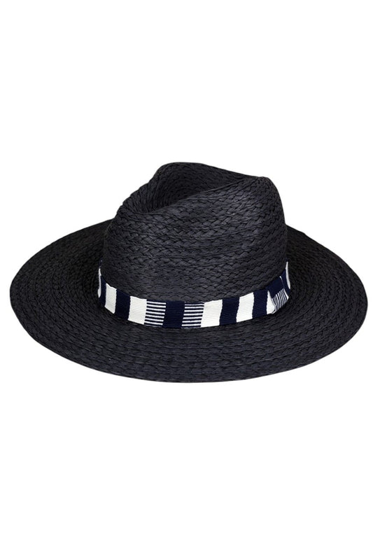 Black Multi Color Stripe Band Straw Hat features a distinctive multi-color stripe band, demonstrating exceptional craftsmanship and attention to detail. The natural fibres offer optimal breathability while providing effective sun protection. The balanced proportions ensure a flattering silhouette, making it an indispensable accessory for discerning individuals during summer gatherings, coastal retreats, or urban explorations.
