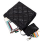 Black Padded Adjustable Metal Strap Shoulder Bag, Carry your everyday items with ease with this bag. It features a padded shoulder strap and adjustable metal buckles, providing comfortable carrying and a secure fit. The strap also features a quick-release buckle for a quick and easy transition to a perfectly adjusted fit.