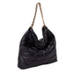 Black Padded Adjustable Metal Strap Shoulder Bag, Carry your everyday items with ease with this bag. It features a padded shoulder strap and adjustable metal buckles, providing comfortable carrying and a secure fit. The strap also features a quick-release buckle for a quick and easy transition to a perfectly adjusted fit.
