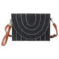 Black Stitch Detailed Straw Crossbody Bag is a must-have for any fashion-forward individual. The intricate stitching adds a unique touch to the classic straw material. With its convenient crossbody design, this bag is perfect for hands-free carrying and the perfect accessory for any summertime outfit. 