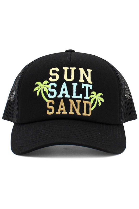 Black SUN SALT SAND Vintage BaseCap captures a relaxed, sun-washed vibe with a classic distressed finish for effortless everyday style. Comfortable and easy to wear, it’s the perfect go-to cap for beach days, road trips, and casual outings.
