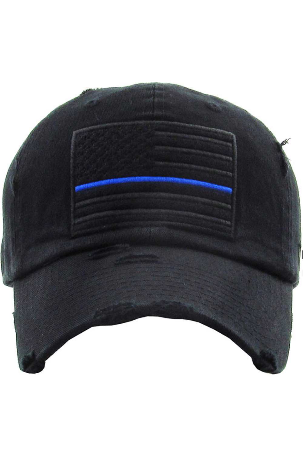 Black Blue Show off your patriotic style with this Unisex American Flag washed vintage distressed baseball cap, featuring a classic worn-in look and bold flag detail. Designed for comfort with an adjustable fit, this everyday cap is perfect for casual outings, outdoor activities, or laid-back weekends.