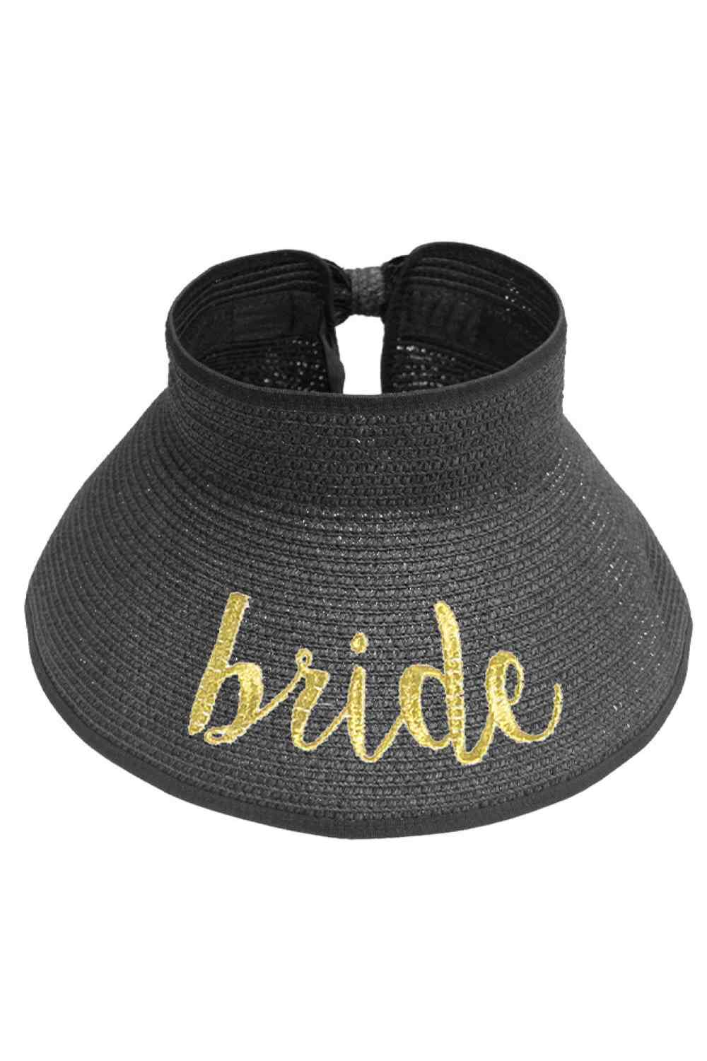 Black Celebrate your bride tribe with this charming roll-up paper visor hat. Made from 100% paper, it's lightweight and packable ideal for bachelorette parties, beach getaways, and outdoor events. The open visor design shields you from the sun while keeping you cool and comfortable.