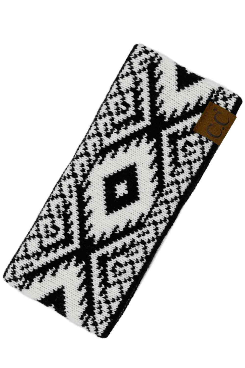 Black Elevate your style with the C.C Aztec Pattern Headwraps, featuring bold geometric designs inspired by traditional Aztec art. Crafted from 100% acrylic, these headwraps offer a soft, comfortable fit that works for any occasion from casual outings to special events. The one-size-fits-most design ensures a flattering look for everyone. Perfect for adding a pop of cultural flair to your wardrobe while keeping your hair secure and stylish.