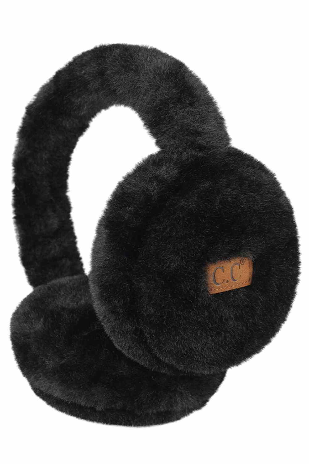 Black Experience ultimate winter comfort with C.C Faux Fur Winter Earmuffs. These stylish ear warmers feature luxuriously soft faux fur that shields your ears from harsh cold while maintaining a chic, timeless aesthetic. The universal one-size fit ensures a snug, comfortable wear for anyone. Constructed from durable 100% polyester, they're built to last season after season. Whether you're commuting, enjoying outdoor activities, or simply stepping out on brisk days, these earmuffs are your go-to accessory fo