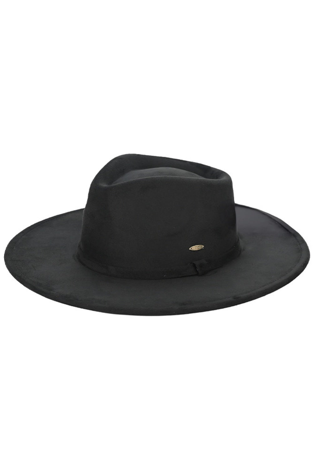 Black Elevate your hat game with this versatile C.C Faux Suede Rancher Hat, crafted from a premium blend of 90% polyester and 10% spandex for comfort and durability. The flexible brim lets you switch between classic cowboy and contemporary fedora styles effortlessly.