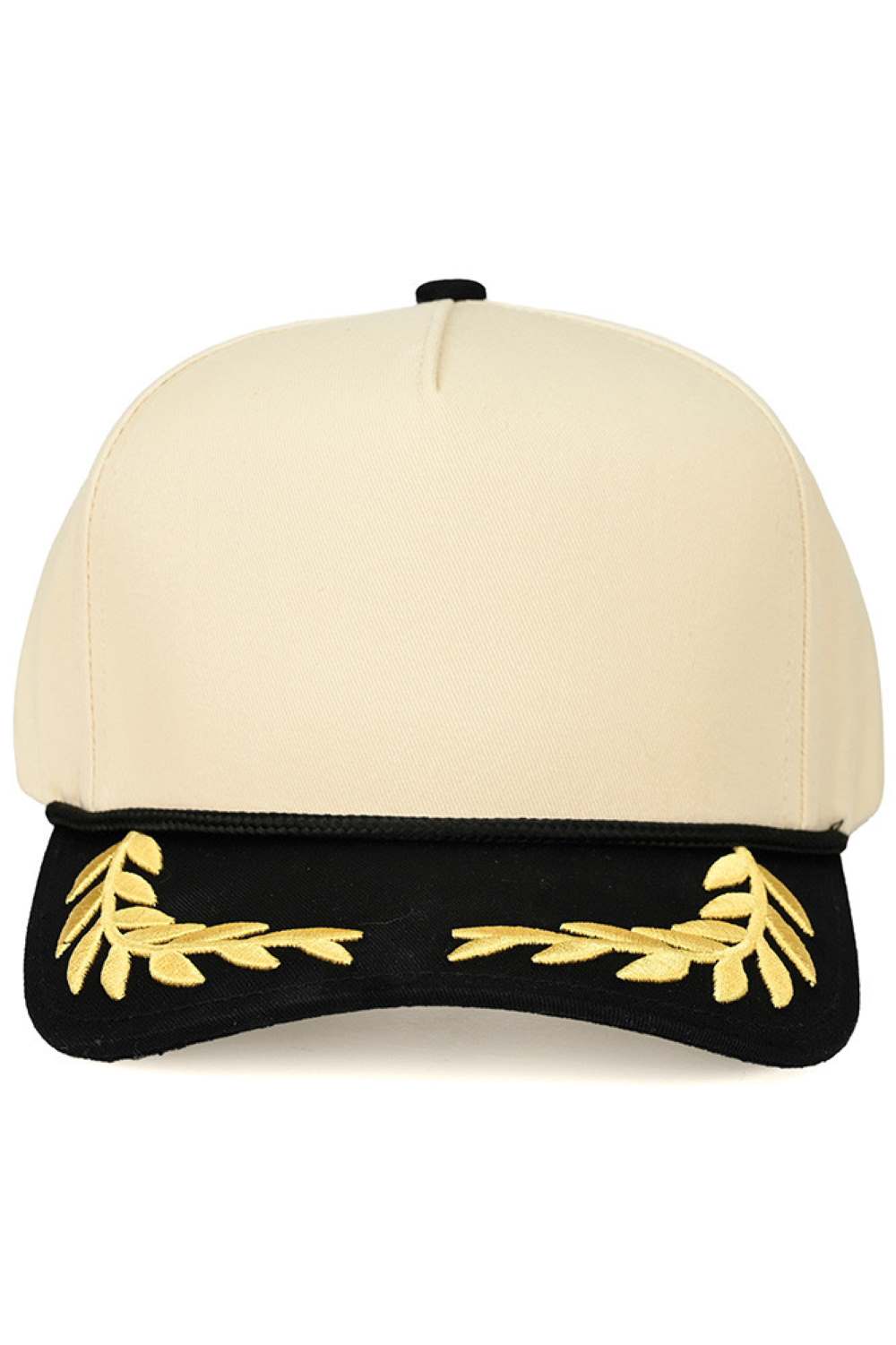 Black Elevate your casual style with this C.C Gold Bay Leaf Two Tone Trucker Cap. Crafted from 100% cotton for breathability and comfort, this snapback cap features a classic trucker design with a rope-accented point detail and two-tone colorway. With a one-size-fits-all circumference of 22.5", it's the perfect accessory for everyday wear, outdoor adventures, or laid-back vibes. Made in Vietnam with quality construction, this versatile cap pairs effortlessly with any wardrobe.