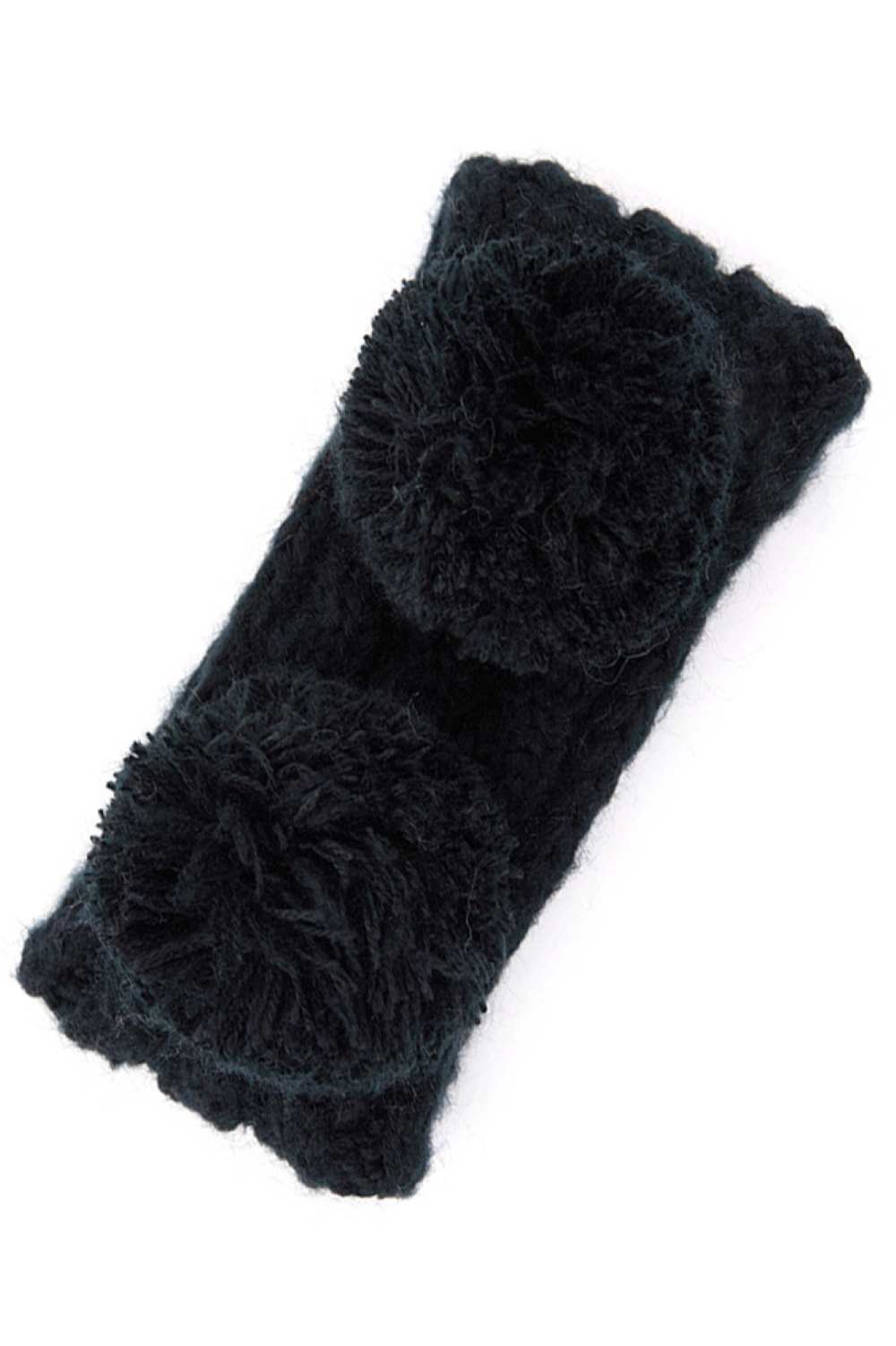 Black Cozy and playful, this double pom kids headband features a soft fuzzy lining that keeps little ones warm and comfortable. The vibrant pom-poms add a fun touch to any outfit, while the stretchy one-size fit grows with your child. Made from durable 100% acrylic, it's easy to care for and built to last through all their adventures.