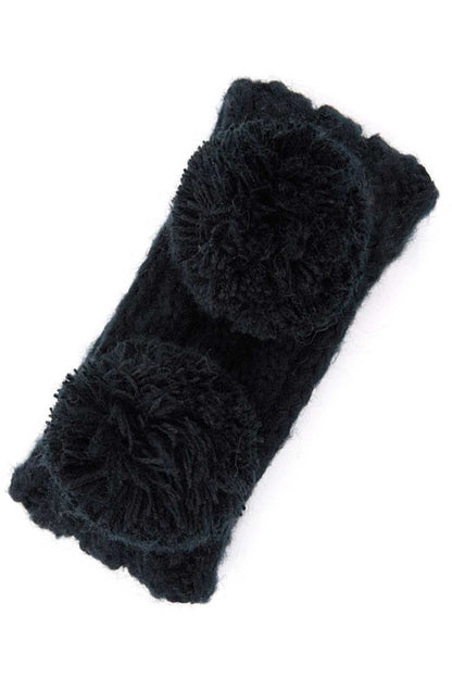Black Cozy and playful, this double pom kids headband features a soft fuzzy lining that keeps little ones warm and comfortable. The vibrant pom-poms add a fun touch to any outfit, while the stretchy one-size fit grows with your child. Made from durable 100% acrylic, it's easy to care for and built to last through all their adventures.