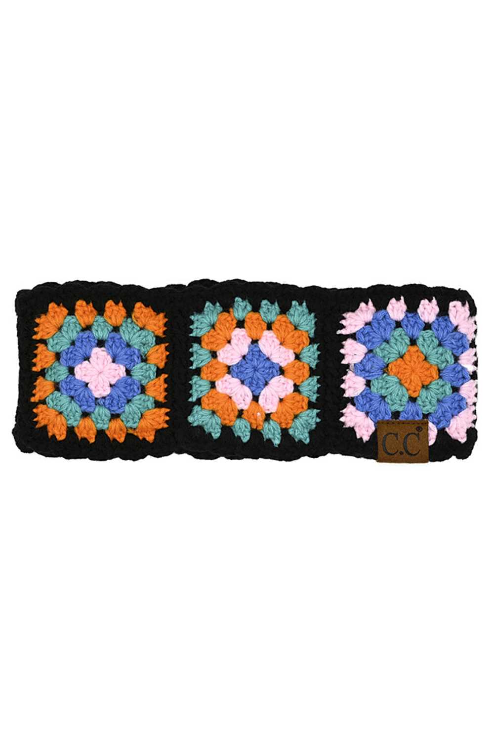 Black Elevate your style with this vibrant C.C Multi Color Crochet Handmade Headwrap. Crafted from soft, durable 100% acrylic, this versatile accessory features intricate crochet detailing in a beautiful multicolor palette. The one-size-fits-most design (10" x 4") makes it perfect for any occasion—from casual outings to special events. Lightweight and comfortable for all-day wear, this handmade piece adds a touch of artisanal charm to your wardrobe while keeping your hair secured in style.
