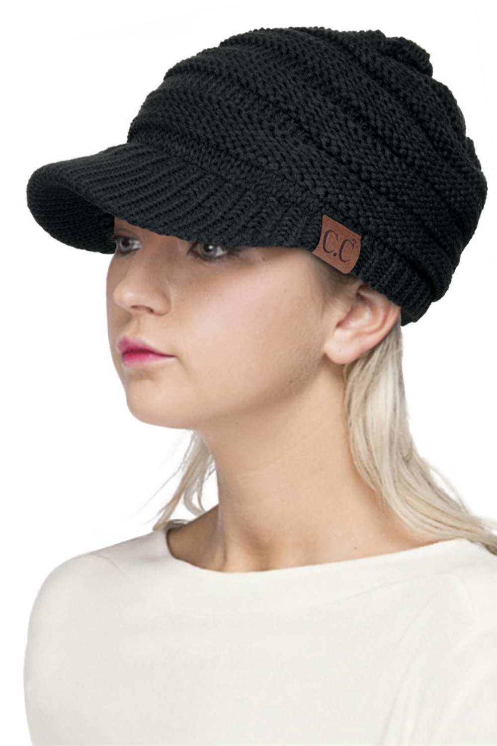 Black The C.C Ribbed Knit Brim Beanie delivers understated sophistication with its expertly crafted construction. Engineered from 100% soft acrylic, this exclusive design offers exceptional warmth without weight, making it an ideal choice for layering through transitional seasons. The distinctive ribbed knit texture provides visual interest while the structured brim adds a refined silhouette that complements various face shapes. One size fits most ensures accessibility, while the premium acrylic blend resis