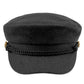 Black Embrace winter warmth with this classic C.C Rope Fisherman's Cap, featuring a charming button detail and solid construction. Made from a comfortable blend of 50% wool and 50% polyester, this hat offers excellent insulation while maintaining breathability for all-day wear. The timeless fisherman's style works seamlessly with casual and layered outfits, making it an essential cold-weather accessory.