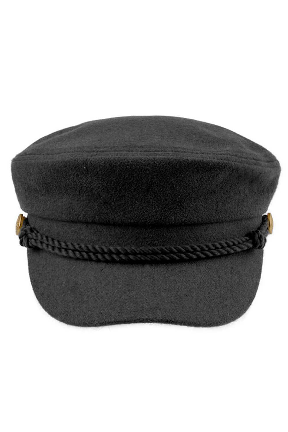 Black Embrace winter warmth with this classic C.C Rope Fisherman's Cap, featuring a charming button detail and solid construction. Made from a comfortable blend of 50% wool and 50% polyester, this hat offers excellent insulation while maintaining breathability for all-day wear. The timeless fisherman's style works seamlessly with casual and layered outfits, making it an essential cold-weather accessory.