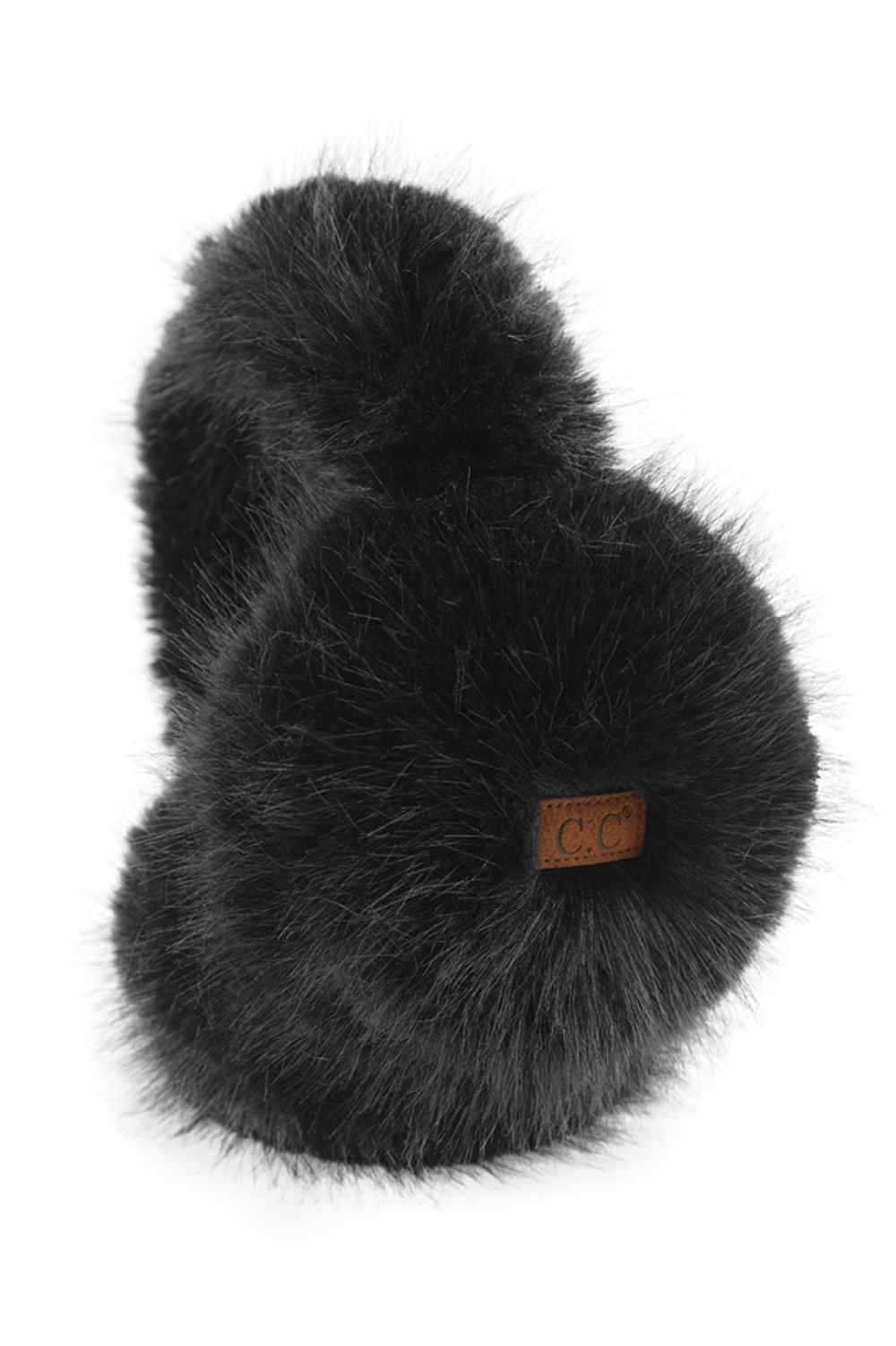 Black Stay warm and cozy through the coldest months with these C.C Solid Long Fur Ear Muffs. Crafted from soft, luxurious polyester fur, they provide superior insulation and comfort for winter weather. The one-size-fits-most design ensures a snug fit for anyone, while the plush long fur construction delivers both style and functionality. Perfect for outdoor activities, commutes, or everyday winter wear. An essential accessory for keeping your ears protected and toasty when temperatures drop.