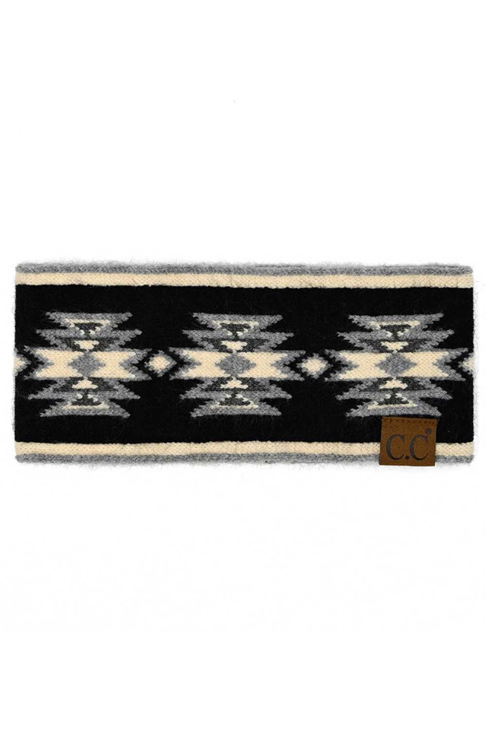 Black Wrap your hair in Southwestern style with this C.C headwrap. Featuring a bold, eye-catching pattern, this versatile accessory works as a headwrap, turban, or hair accessory. The soft blend of rayon, polyester, and nylon creates a comfortable, breathable fit that moves with you. Measuring 9.25" x 4", it's the perfect size for securing your look throughout the day. Whether you're protecting your hair or making a fashion statement, this headwrap adds an instant touch of boho-inspired flair to any outfit.