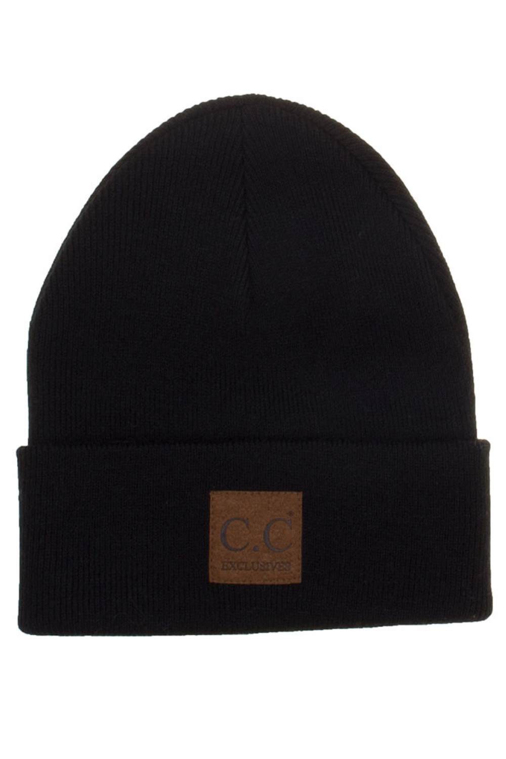 black The C.C Unisex Classic Basic Solid Color Beanie features a timeless knit design with a clean, solid color finish for effortless everyday style. Soft, stretchy, and comfortable, it provides reliable warmth and a versatile fit for both men and women.
