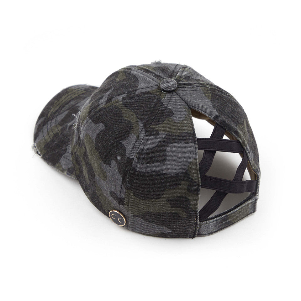 BlackCamo C.C BASEBALL PONYCAP is the perfect accessory for any sports enthusiast. Made with high-quality materials, this cap offers both style and functionality. With its comfortable fit and sleek design, it will keep you looking and feeling cool while you support your favorite team. Upgrade your game day look with the C.C BASEBALL PONYCAP.