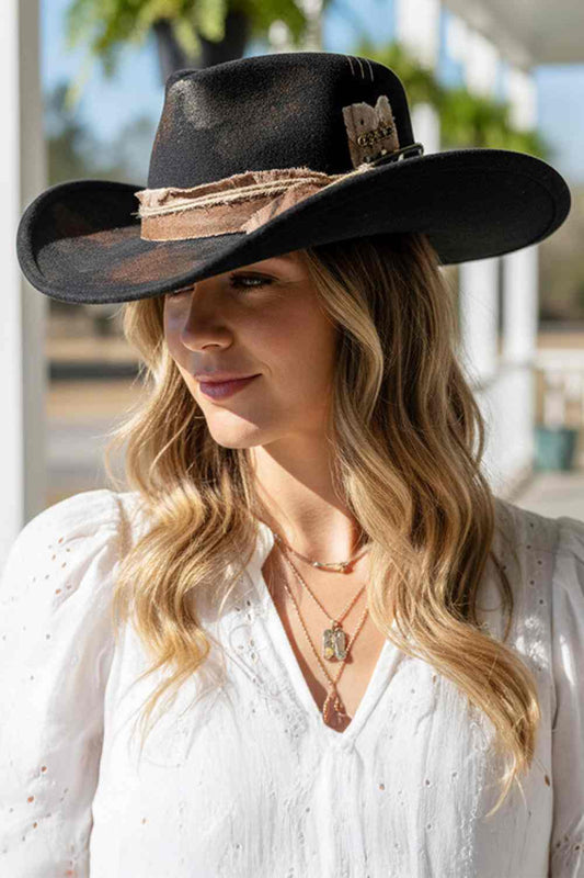 Black Two iconic looks, one hat! This Cowboy Hat's flexible brim allows for effortless shaping, letting you wear it as a classic cowboy hat or style it as a contemporary fedora.