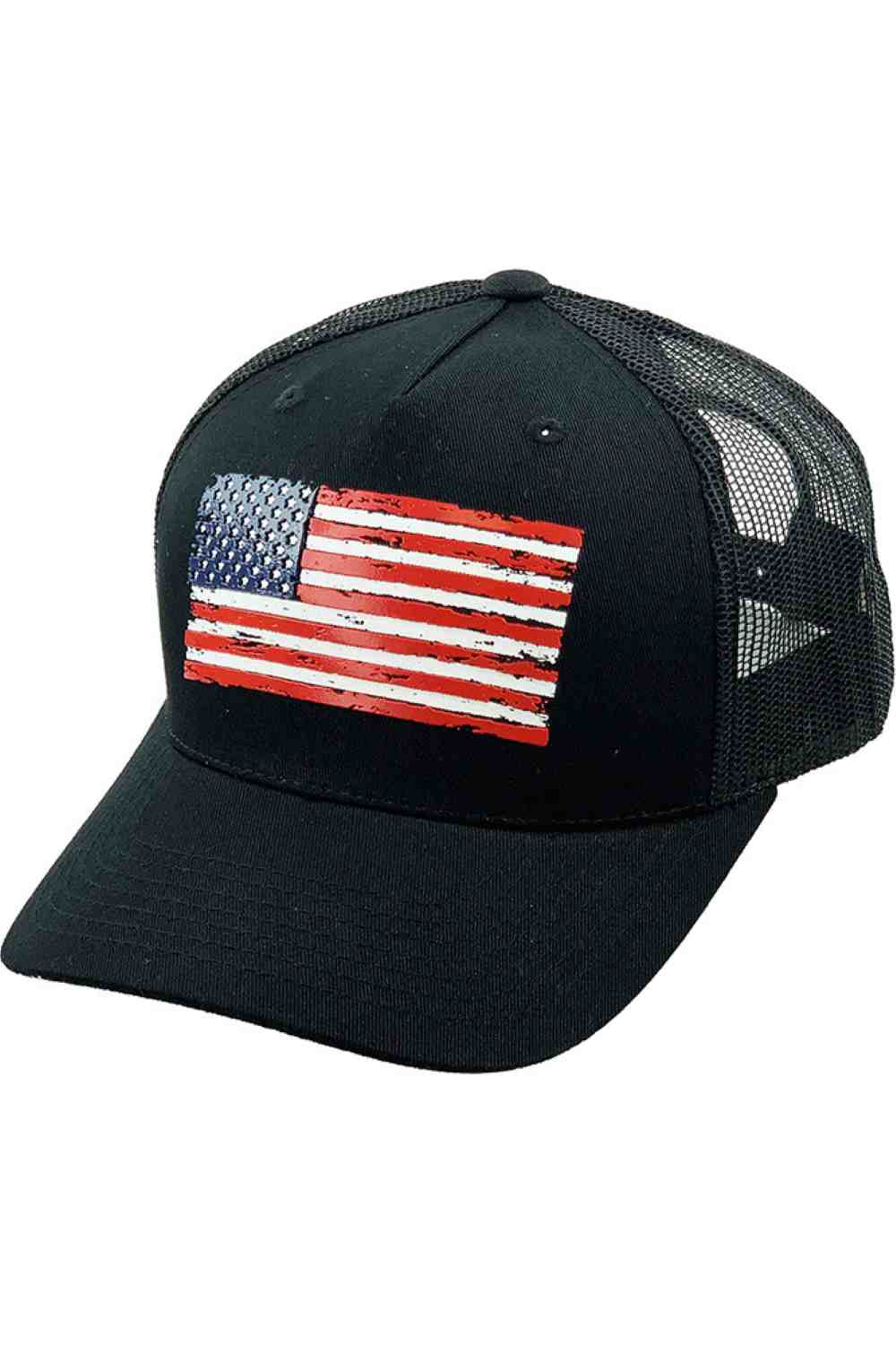 Black Flag Make a statement with the Flag Flat UV Print American Flag baseball cap, designed with a sleek flat-print flag detail and a classic casual fit. Comfortable and adjustable for everyday wear, this versatile cap is perfect for outdoor activities, travel, or relaxed weekend style.