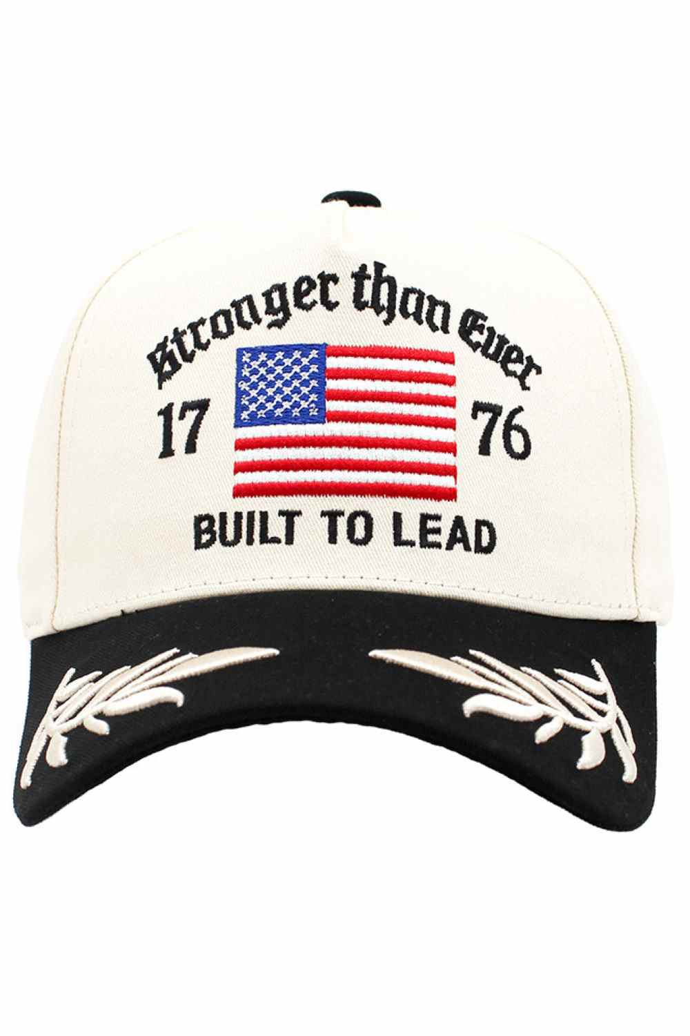 Black Elevate your everyday style with this patriotic baseball cap featuring bold "STRONGER THAN EVER" embroidered lettering. Crafted from 100% cotton, it offers breathable comfort perfect for all-day wear. The classic design works with any casual outfit, whether you're running errands or showing your spirit. One size fits most, making it an easy grab-and-go accessory. A timeless piece that combines comfort with meaningful style.