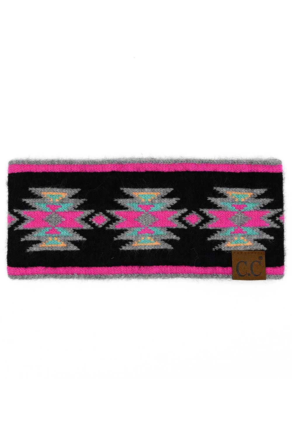 Black Multi Wrap your hair in Southwestern style with this C.C headwrap. Featuring a bold, eye-catching pattern, this versatile accessory works as a headwrap, turban, or hair accessory. The soft blend of rayon, polyester, and nylon creates a comfortable, breathable fit that moves with you. Measuring 9.25" x 4", it's the perfect size for securing your look throughout the day. Whether you're protecting your hair or making a fashion statement, this headwrap adds an instant touch of boho-inspired flair to any o